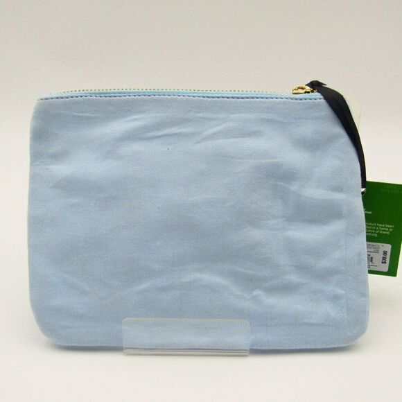 NWT Kate Spade x Target Blue and Green Beaded “Life of the Party” Zip Pouch - Picture 2 of 4